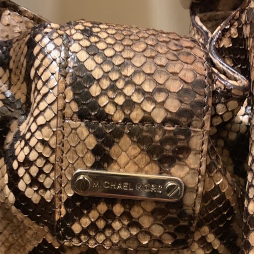 Brand New Michael Kors Real Snake Python Purse - image 7